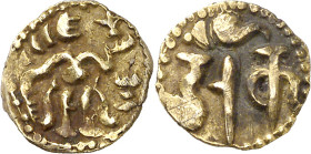 Sri Lanka. Ceylán. (s. X-XI). Anónima. 1 aka (o 1/8 kahavany). (Mitchiner N-I. S. & W. C. 828 a 830) (Fr. 4). AU. 0,52 g. MBC+.
