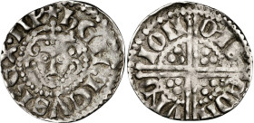 Gran Bretaña. (1247-1272). Enrique III. 1 penique. (Spink 1362). Firma del monedero John. 1,45 g. MBC+.