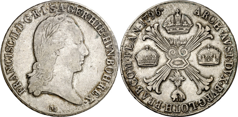 Italia. 1796. Francisco II. M (Milán). 1 crocione. (KM. 239). Ex HD Rauch 04/03/...