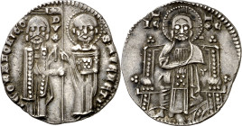 Italia. Venecia. Pietro Gradenigo (1289-1311). 1 grosso. (Biaggi 2794). AG. 2,18 g. MBC+.