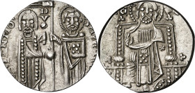 Italia. Venecia. Giovanni Sovanzo (1312-1328). 1 grosso. (Biaggi 2803). Algo cercenada. 1,83 g. (EBC-).