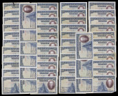 1928. 25 pesetas. 15 de agosto, Calderón de la Barca. 53 billetes: sin serie (cuatro) y series: A (cinco), B (nueve), C (catorce), D (ocho) y E (trece...