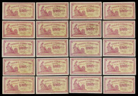1937. Asturias y León. 1 peseta. (Ed. C48) (Ed. 397). 20 billetes. MBC-/MBC.
