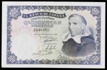 1946. 500 pesetas. (Ed. D53) (Ed. 452). 19 de febrero, Padre Vitoria. Raro. MBC.