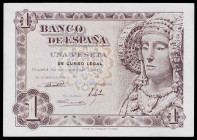 1948. 1 peseta. (Ed. D58) (Ed. 457). 19 de junio, La Dama de Elche. Sin serie. Esquinas rozadas. S/C-.