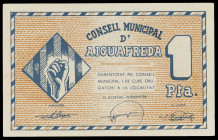 Aiguafreda. 1 peseta. (T. 29b). Escaso así. EBC+.