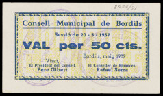 Bordils. 50 céntimos. (T. 576). EBC.