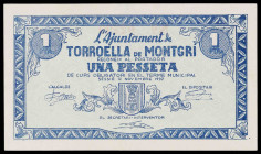 Torroella de Montgrí. 1 peseta. (T. 2983). Escaso así. EBC.