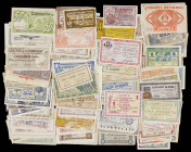 Colección de 137 billetes catalanes de la Guerra Civil. A examinar. BC/EBC.