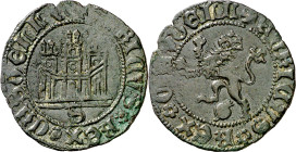 Enrique IV (1454-1474). Sevilla. Maravedí. (Imperatrix E4:20.83, mismo ejemplar) (AB. 806). Atractiva. 2,47 g. MBC+.