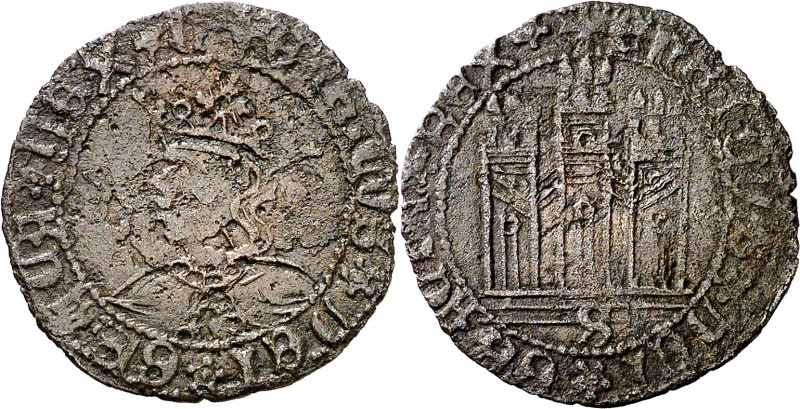 Enrique IV (1454-1474). Sevilla. Dinero. (Imperatrix E4:12.6, mismo ejemplar) (A...