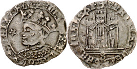 Enrique IV (1454-1474). Sevilla. Dinero. (Imperatrix E4:12.8) (AB. 786.2, como 1/2 cuartillo). Atractiva. 1,22 g. MBC.