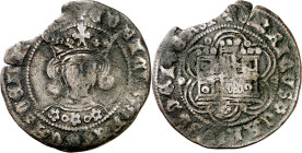 Enrique IV (1454-1474). Sevilla. Cuartillo. (Imperatrix E4:14.160) (AB. 755.1). Cospel algo faltado. 3,16 g. BC+.