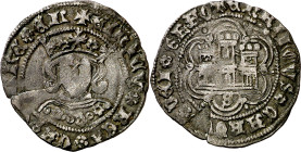 Enrique IV (1454-1474). Sevilla. Cuartillo. (Imperatrix E4:14.160, mismo ejemplar) (AB. 755.1). Ligera doble acuñación que afecta a la leyenda. Grieta...