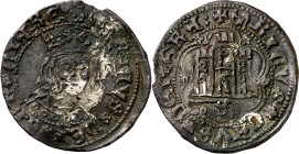 Enrique IV (1454-1474). Sevilla. Cuartillo. Falsa de época del tipo Imperatrix E4:14.157, mismo ejemplar. Oxidaciones. Rara leyenda. 4,57 g. MBC-.