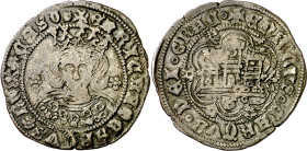 Enrique IV (1454-1474). Sevilla. Cuartillo. (Imperatrix E4:14.164, mismo ejemplar) (AB. 755.6 var) (V.Q. 6209, mismo ejemplar). Ex Áureo & Calicó 28/0...