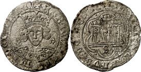 Enrique IV (1454-1474). Sevilla. Cuartillo. (Imperatrix E4:14.165, mismo ejemplar) (AB. 755.6 var). Vellón rico. 2,76 g. MBC+.