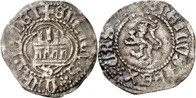 Enrique IV (1454-1474). Sevilla. Cuarto de real. (Imperatrix E4:11.8, mismo ejemplar) (AB. falta). Orla lobular en anverso y circular en reverso. Ex Á...