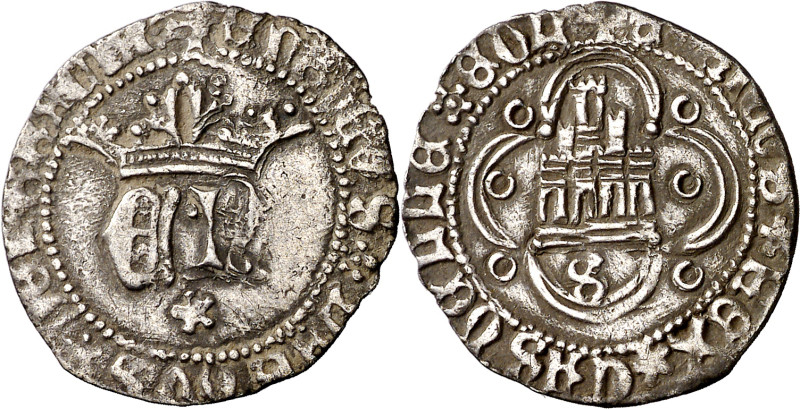 Enrique IV (1454-1474). Sevilla. Medio real. (Imperatrix E4:10.15, mismo ejempla...