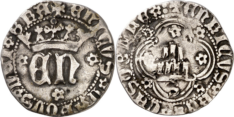 Enrique IV (1454-1474). Sevilla. Medio real. (Imperatrix E4:10.19, mismo ejempla...