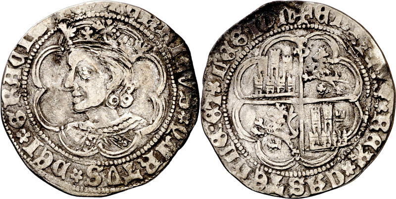Enrique IV (1454-1474). Sevilla. Real de busto. (Imperatrix E4:9.13, mismo ejemp...