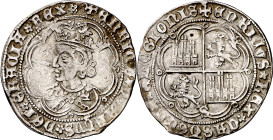 Enrique IV (1454-1474). Sevilla. Real de busto. (Imperatrix E4:9.15) (AB. 685). 3,38 g. MBC.