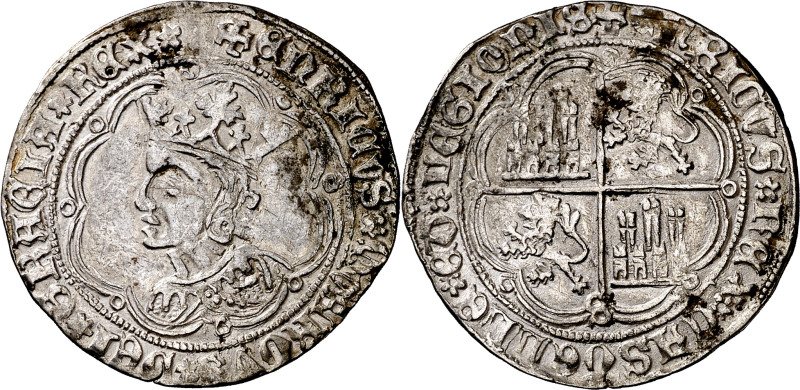 Enrique IV (1454-1474). Sevilla. Real de busto. (Imperatrix E4:9.15) (AB. 685). ...