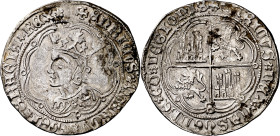 Enrique IV (1454-1474). Sevilla. Real de busto. (Imperatrix E4:9.15) (AB. 685). 3,33 g. MBC.