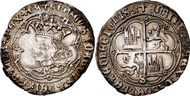 Enrique IV (1454-1474). Sevilla. Real de busto. (Imperatrix E4:9.25) (AB. 685 va...