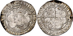 Enrique IV (1454-1474). Sevilla. Real de busto. (Imperatrix E4:9.26 (50), mismo ejemplar) (AB. 685 var). Escasa así. 3,41 g. EBC-.