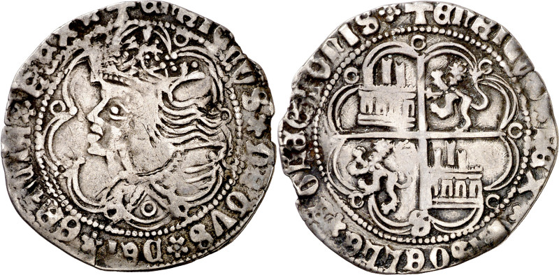 Enrique IV (1454-1474). Sevilla. Real de busto. (Imperatrix E4:9.28) (AB. 685). ...