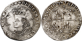 Enrique IV (1454-1474). Sevilla. Real de busto. (Imperatrix E4:9.28) (AB. 685 var). 3,14 g. MBC+/MBC.