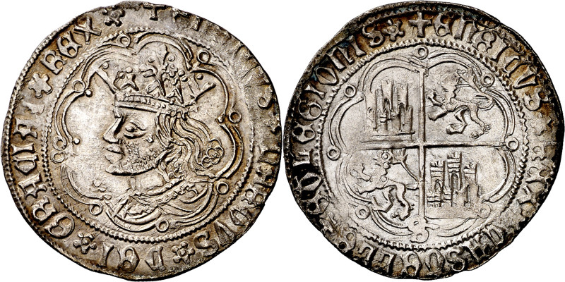 Enrique IV (1454-1474). Sevilla. Real de busto. (Imperatrix E4:9.27, mismo ejemp...