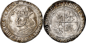Enrique IV (1454-1474). Sevilla. Real de busto. (Imperatrix E4:9.27, mismo ejemplar) (AB. 687). Bellísima. Muy rara, sin duda el mejor ejemplar conoci...