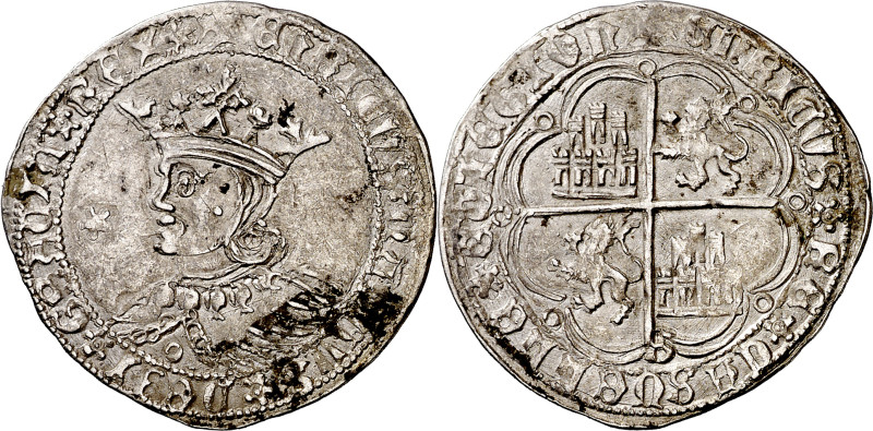 Enrique IV (1454-1474). Sevilla. Real de busto. (Imperatrix E4:9.36, mismo ejemp...