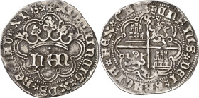 Enrique IV (1454-1474). Sevilla. Real de anagrama. (Imperatrix E4:28.14, mismo ejemplar) (AB. 713 var). Leones coronados. Rara leyenda de reverso. 3,2...