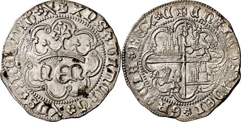 Enrique IV (1454-1474). Sevilla. Real de anagrama. (Imperatrix E4:28.16 (25), mi...