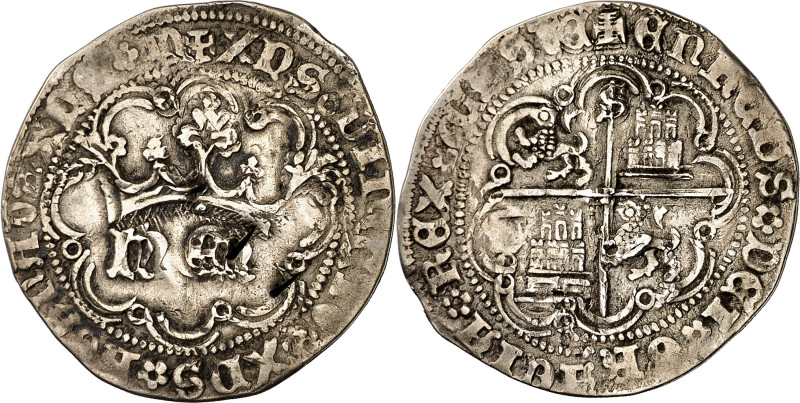 Enrique IV (1454-1474). Sevilla. Real de anagrama. (Imperatrix E4:28.13, mismo e...