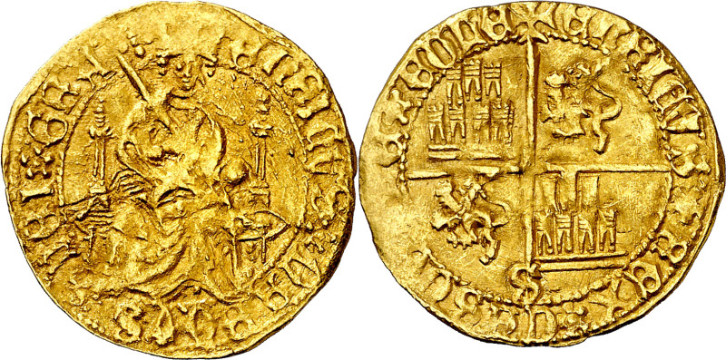 Enrique IV (1454-1474). Sevilla. Medio enrique "de la silla". (Imperatrix E4:4.1...