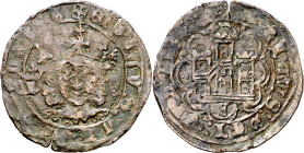 Princesa Isabel (1471-1474). Ávila. Cuartillo. (Imperatrix PY:4.4 (50), mismo ejemplar) (AB. 738.4). Pequeña grieta. Rara. 2,84 g. MBC-.