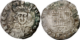 Princesa Isabel (1471-1474). Ávila. Cuartillo. (Imperatrix PY:4.7 (50), mismo ejemplar) (AB. 738.4 var). Rara. 2,71 g. MBC-/BC+.