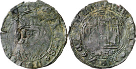 Enrique IV (1454-1474). Benavente. Cuartillo. (Imperatrix E4:14.48, mismo ejemplar) (Imperatrix CM:C.C.2, mismo ejemplar). Contramarca: C gótica incus...