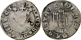 Enrique IV (1454-1474). Ávila. Cuartillo. (Imperatrix CM:D.16.2, mismo ejemplar). Contramarca: llave incusa. 2,20 g. BC/BC+.