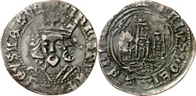 Enrique IV (1454-1474). Medina del Campo. Cuartillo. (Imperatrix E4:14.112 (50), mismo ejemplar) (Imperatrix CM:E.2.5). Contramarca: cuadrado o rectán...