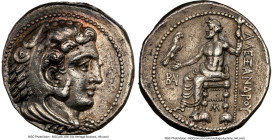 MACEDONIAN KINGDOM. Alexander III the Great (336-323 BC). AR tetradrachm (26mm, 17.26 gm, 2h). NGC Choice XF 5/5 - 4/5. Lifetime issue of Cilicia, Myr...