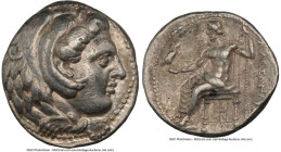 MACEDONIAN KINGDOM. Alexander III the Great (336-323 BC). AR tetradrachm (21mm, 17.20 gm, 9h). NGC XF 4/5 - 4/5. Late lifetime or early posthumous iss...