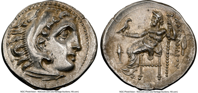 MACEDONIAN KINGDOM. Alexander III the Great (336-323 BC). AR drachm (19mm, 12h)....