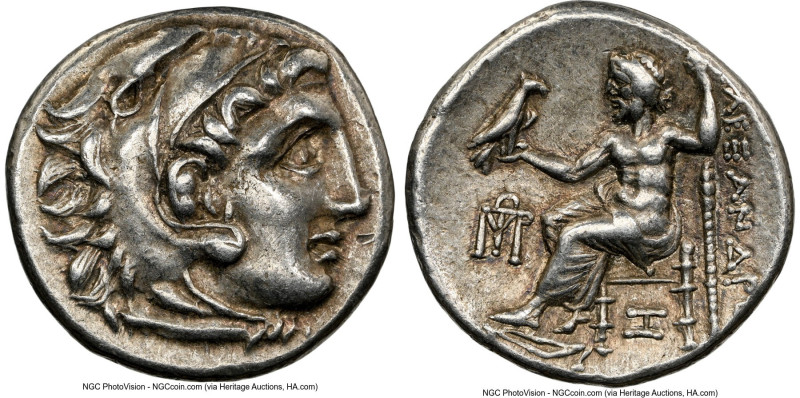 MACEDONIAN KINGDOM. Alexander III the Great (336-323 BC). AR drachm (17mm, 10h)....