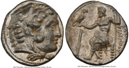 MACEDONIAN KINGDOM. Philip III Arrhidaeus (323-317 BC). AR tetradrachm (21mm, 17.21 gm, 1h). NGC Choice AU 5/5 - 4/5. Lifetime or early posthumous iss...