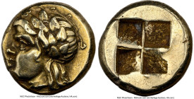 IONIA. Phocaea. Ca. 477-388 BC. EL sixth-stater or hecte (11mm, 2.54 gm). NGC Choice VF 4/5 - 3/5, brushed. Head of young Dionysus left, wreathed in i...